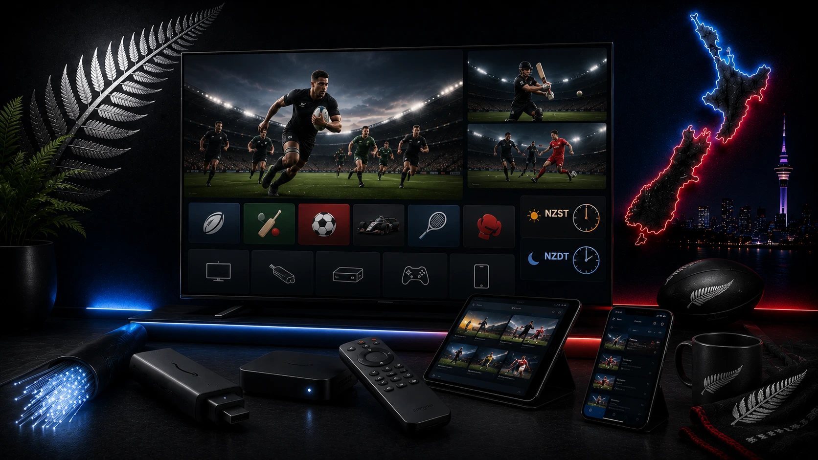 Live Sports Viewing Guide for New Zealand: Apps, Devices, NZST and NZDT