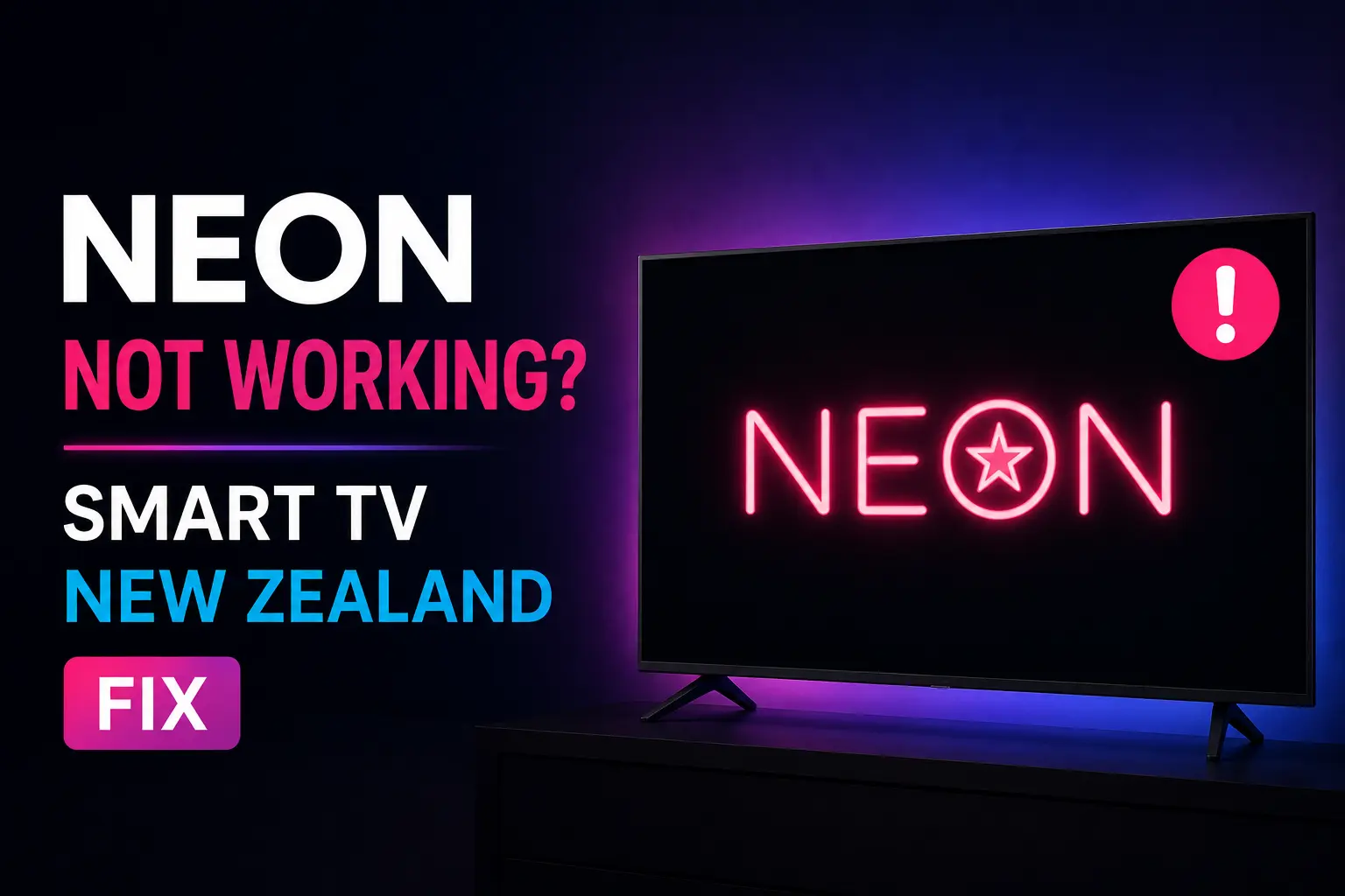 Neon Not Working on Smart TV? NZ Fix Guide